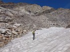 Snowfield crossing.