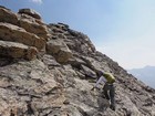 More scrambling as we near the summit.