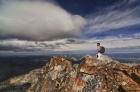 Dave on the summit (Sean D photo).