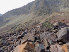 Michael doing some boulder hopping.