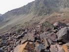 Michael doing some boulder hopping.