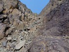 Typical conditions in the gully.
