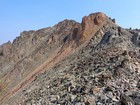 First view of the summit of Roaring Peak.