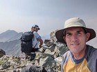 On the summit of Roaring Peak.