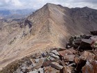 Ruby Pyramid from the east ridge of Ruby Dome.