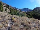 On our way up the trail, Kent Peak in the distance.