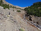 Hiking back down on a sunny Fall afternoon.