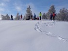 Group enjoying the summit of South Hawley Mountain.