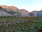 Morning light on Sawtooth Lake.