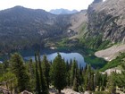 Alpine Lake from the trail above.