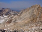 View south from just below the summit ridge of Mickey's Spire.