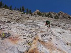 Steep climbing with big packs.