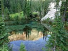 Incredibly clear water near the headwaters of North Baron Creek.