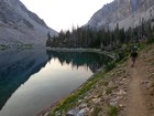 Finally nearing our campsite at Lake 8271'.