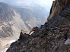 John on the way up the east face of Mount Regan.