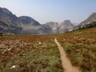 Approaching Sawtooth Lake from the south.