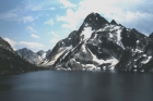 Mount Regan above Sawtooth Lake, from the trail leading to McGown Lakes.