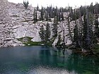 Unnamed lake in the Decker Creek drainage we camped at the first night