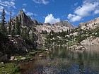 Finger of Fate and Mount Sevy from Finger of Fate Lake #3.