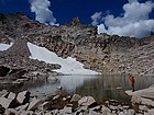 John checking out The Arrowhead from the highest lake.