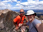 Daves Peak summit splattski shot.