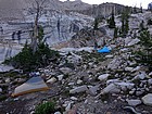 Our campsite at