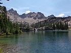 Daves Peak (center) from middle Cramer Lake.