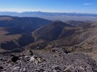 Diamond Peak and Bell Mountain in the Lemhis, from Huhs Horn.