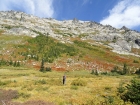 Crossing Three Links Creek at the base of Fenn Mountain's south face.