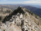 Climbing the northeast ridge of Fenn Mountain.