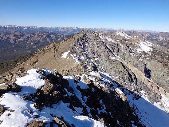 Nearing the summit of Senate Peak.