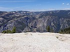 View of Yosemite Falls from the summit.