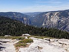 Yosemite Valley and El Capitan from the summit.