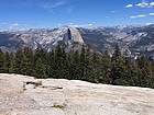 Half Dome and Nevada Falls from the summit.