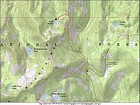 Map of the route, 5 miles and 1400' elevation gain, round trip.