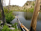 A creative path for our hike around the lake.