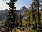 Airy section of the climber's trail to Sheep Lake.