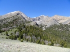 Ross Peak (center) and the headwaters of Big Creek.
