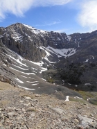 Shadow Lakes below the north face of Ross Peak.