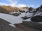 Our campsite below the north face of USGS Peak