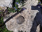 Summit marker placed in 1915.