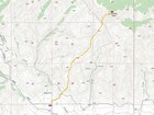 Map of the route our route, 6 miles and 1900' gain round trip.