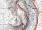 Map of the route, just under 5 miles and 1200' elevation gain round trip. I hiked counterclockwise.