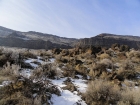 Descent gully from a distance.