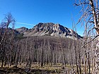 Good early view of Six Lakes Peak.