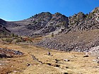 Nice meadow basin around 9500', southeast of the peak.