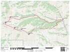 Map of the route, 14 miles and 6000' gain round trip. I went counter clockwise.