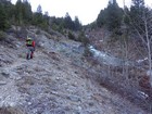 Steep hiking to reach Golden Lake.