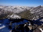 Looking down on Snowslide Lake to the north.