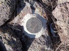 Squaw Butte summit marker.